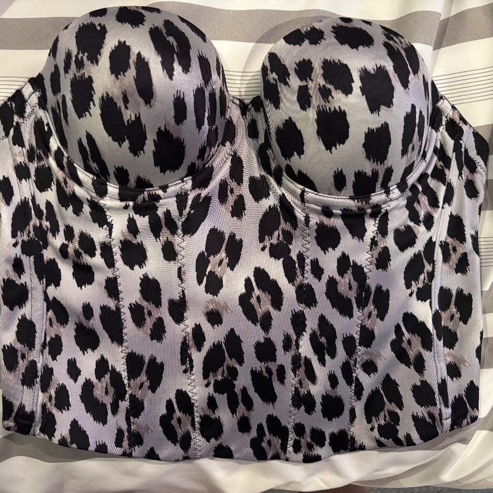 Leopard bustier